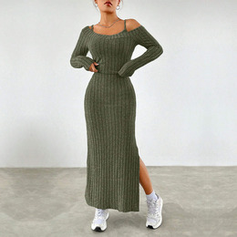AliExpress cross-border women's fashion simple elegant stylish suit spring/summer commuter style camisole dress two-piece set